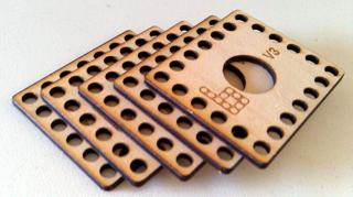 Bricktronics Keytar Pushbutton Mounting Plate